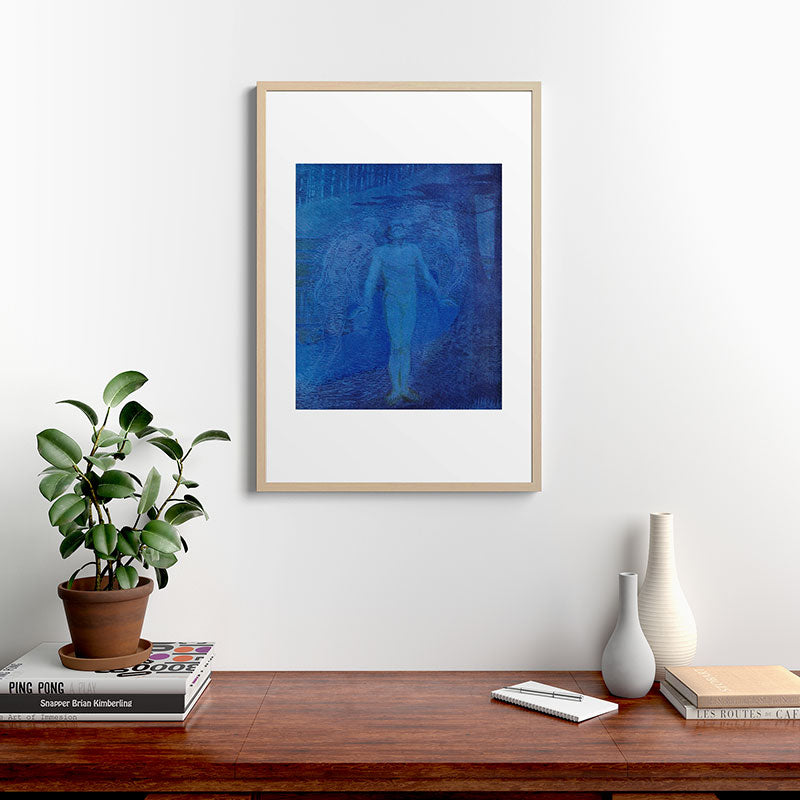 "I too with my soul and body, We, a curious trio, wandering on our way" Framed Art Print