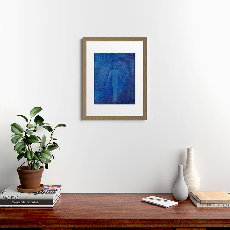 "I too with my soul and body, We, a curious trio, wandering on our way" Framed Art Print