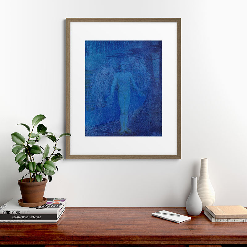 "I too with my soul and body, We, a curious trio, wandering on our way" Framed Art Print