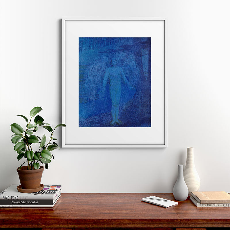 "I too with my soul and body, We, a curious trio, wandering on our way" Framed Art Print