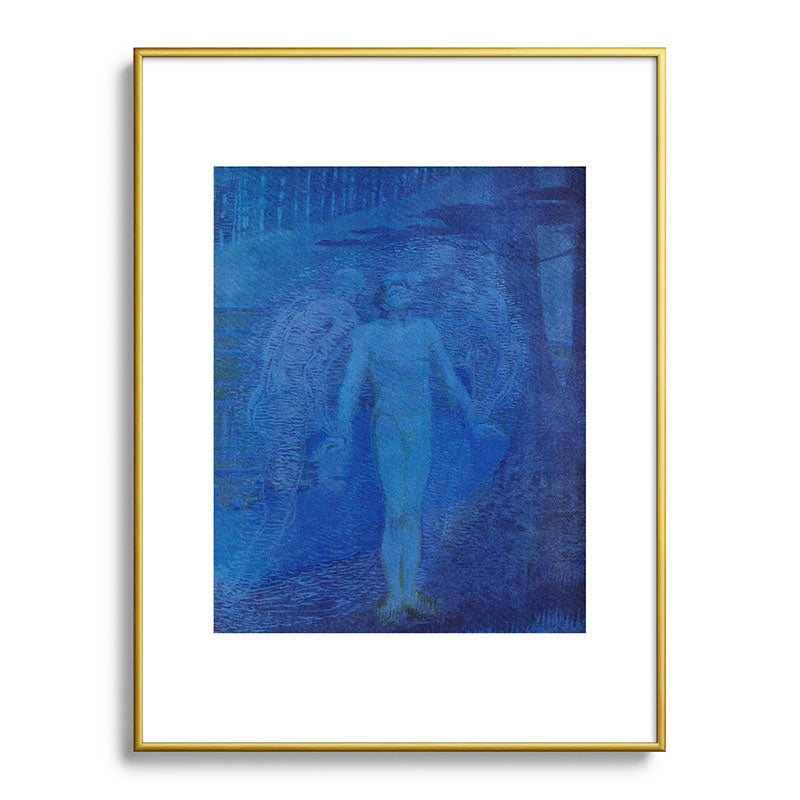 "I too with my soul and body, We, a curious trio, wandering on our way" Framed Art Print