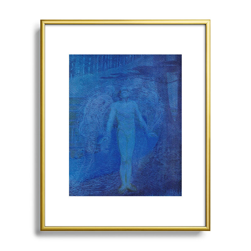 "I too with my soul and body, We, a curious trio, wandering on our way" Framed Art Print