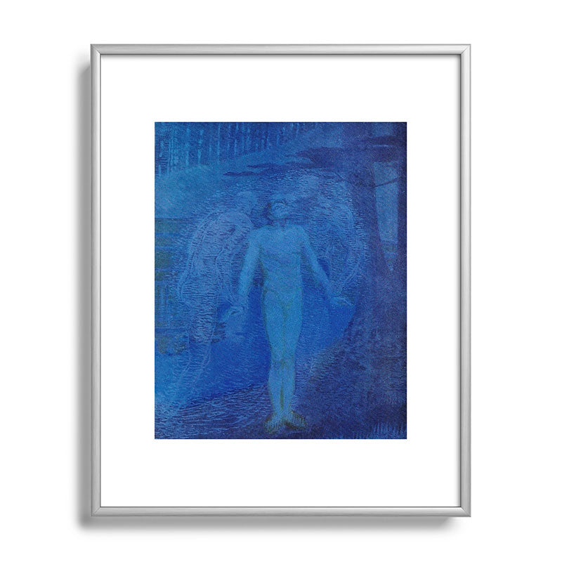 "I too with my soul and body, We, a curious trio, wandering on our way" Framed Art Print