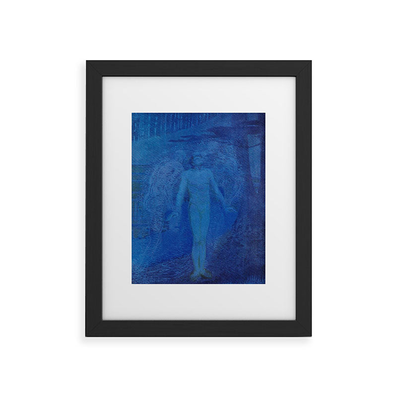 "I too with my soul and body, We, a curious trio, wandering on our way" Framed Art Print