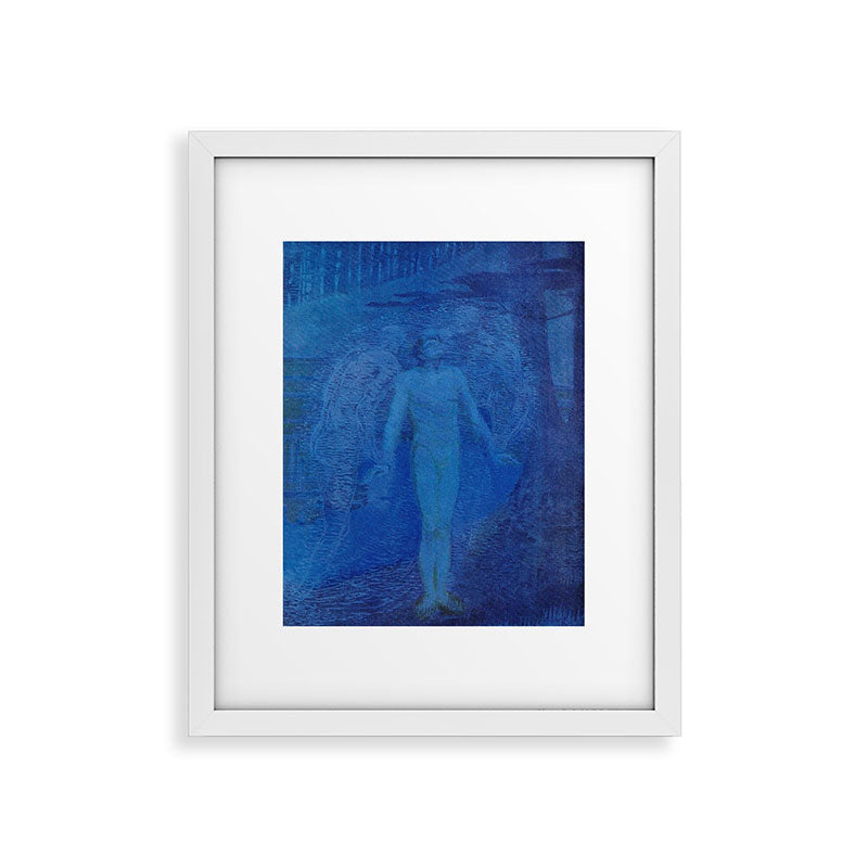 "I too with my soul and body, We, a curious trio, wandering on our way" Framed Art Print
