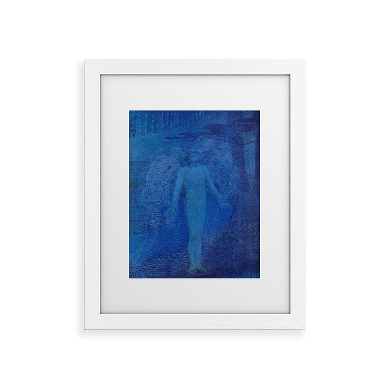 "I too with my soul and body, We, a curious trio, wandering on our way" Framed Art Print
