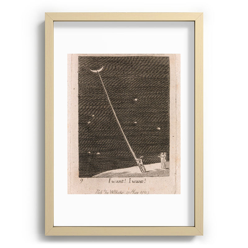 "I Want! I Want!" by William Blake (1793) Framed Art Print