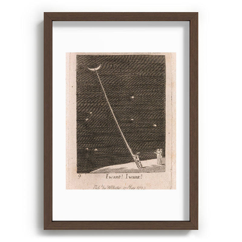 "I Want! I Want!" by William Blake (1793) Framed Art Print