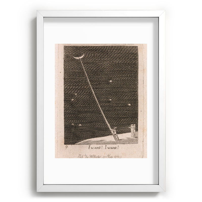 "I Want! I Want!" by William Blake (1793) Framed Art Print