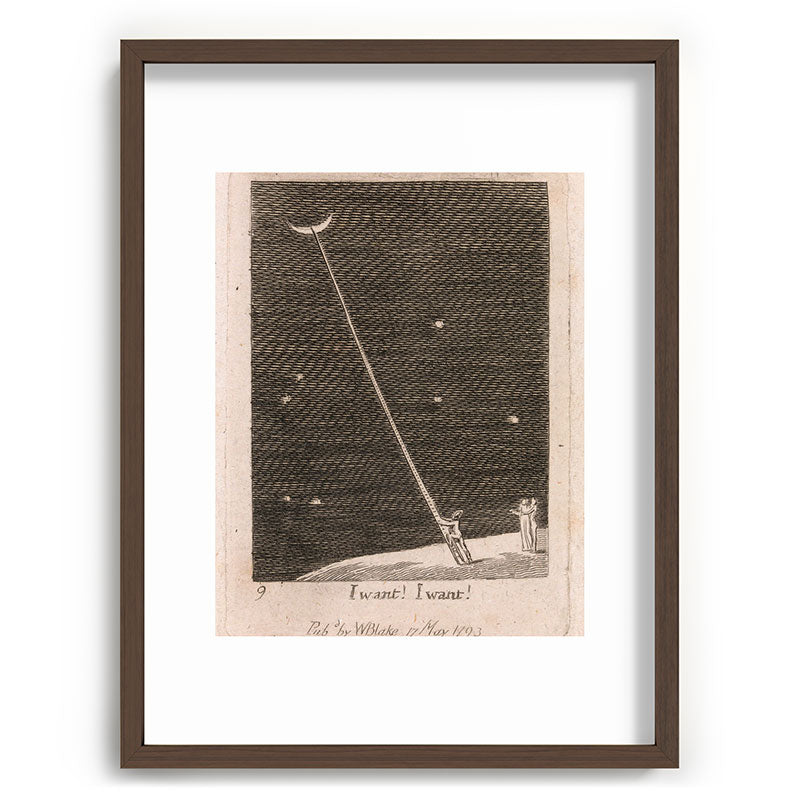 "I Want! I Want!" by William Blake (1793) Framed Art Print