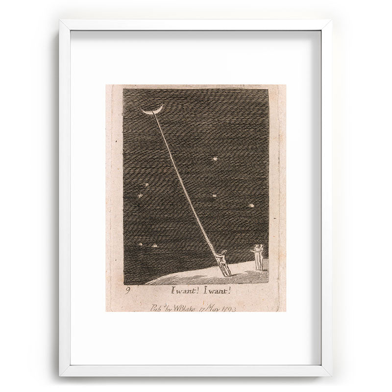 "I Want! I Want!" by William Blake (1793) Framed Art Print