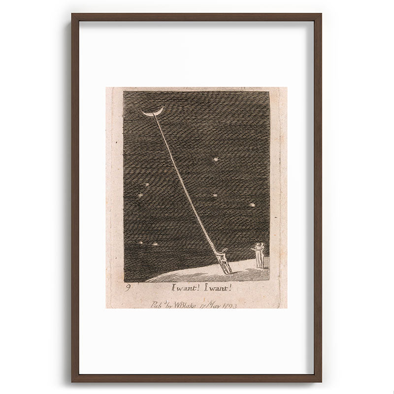 "I Want! I Want!" by William Blake (1793) Framed Art Print