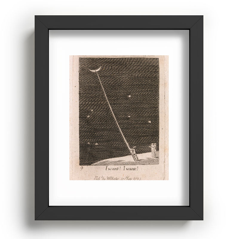 "I Want! I Want!" by William Blake (1793) Framed Art Print
