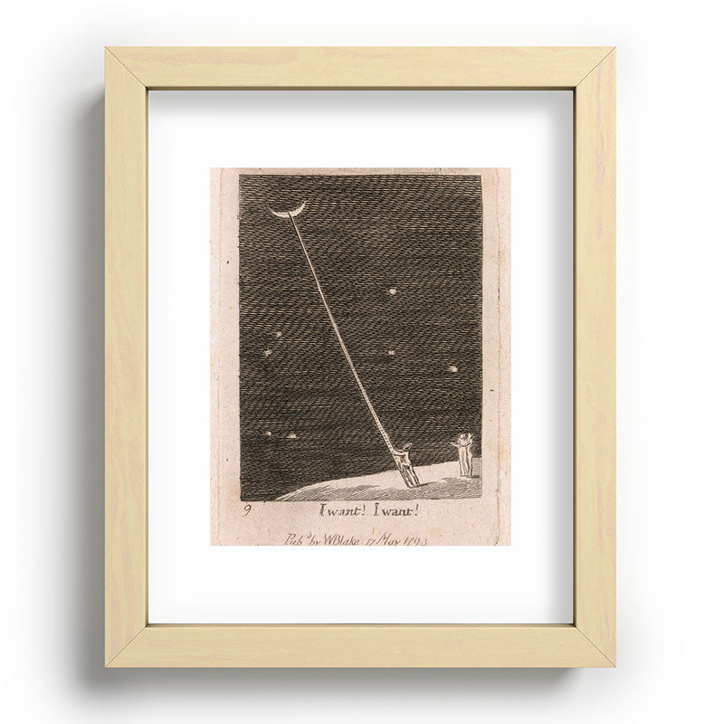 "I Want! I Want!" by William Blake (1793) Framed Art Print