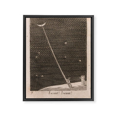 "I Want! I Want!" by William Blake (1793) Framed Canvas Print