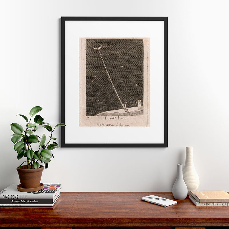 "I Want! I Want!" by William Blake (1793) Framed Art Print