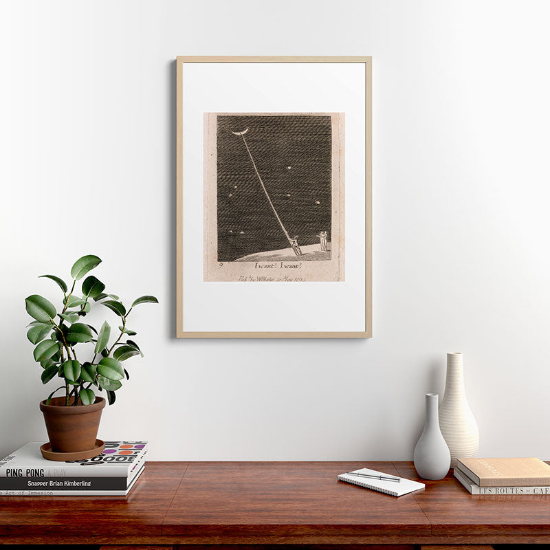 "I Want! I Want!" by William Blake (1793) Framed Art Print