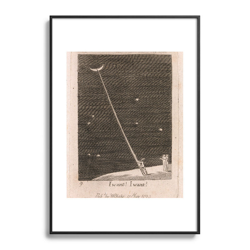 "I Want! I Want!" by William Blake (1793) Framed Art Print