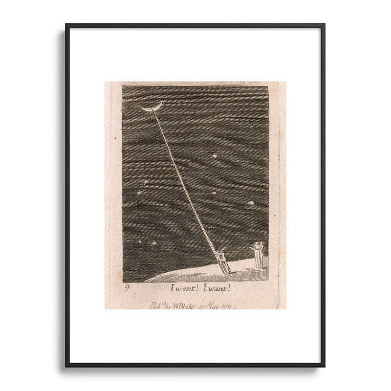 "I Want! I Want!" by William Blake (1793) Framed Art Print