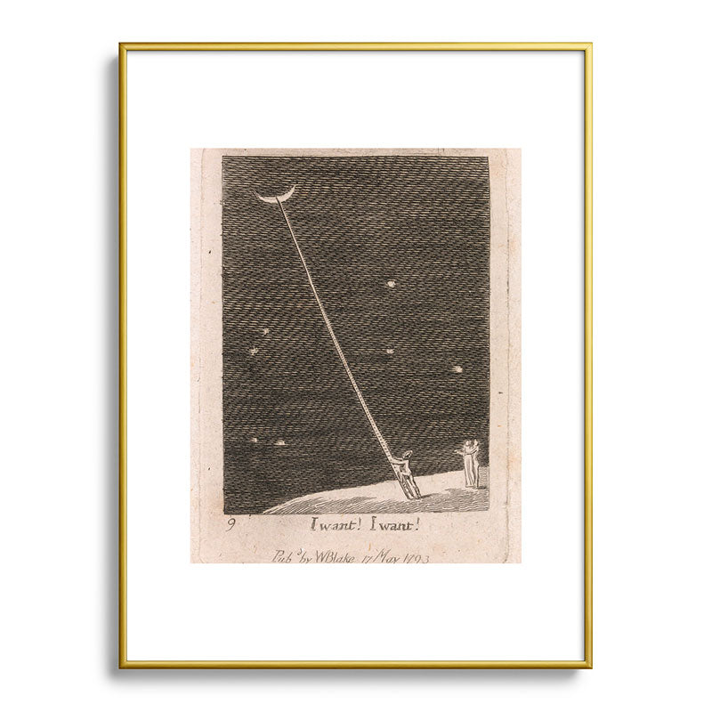 "I Want! I Want!" by William Blake (1793) Framed Art Print