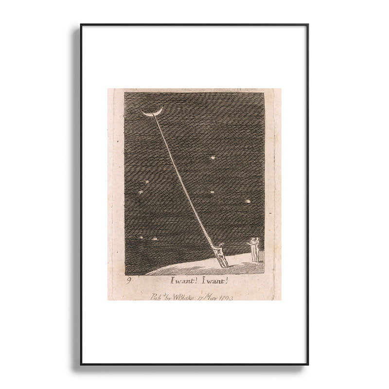 "I Want! I Want!" by William Blake (1793) Framed Art Print