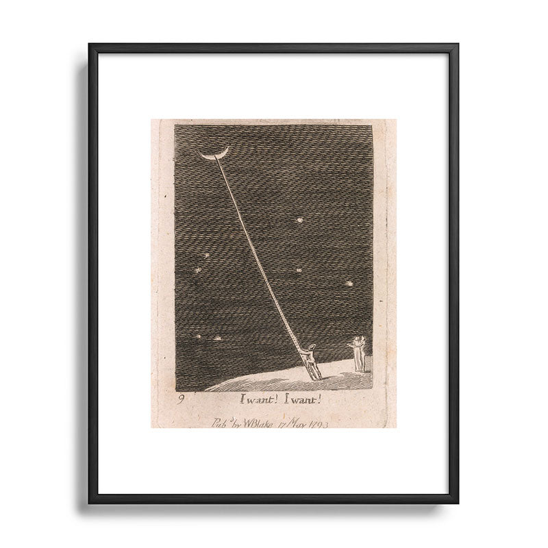 "I Want! I Want!" by William Blake (1793) Framed Art Print