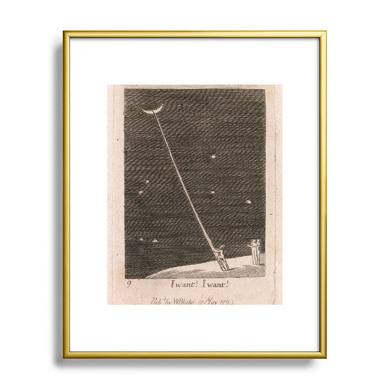 "I Want! I Want!" by William Blake (1793) Framed Art Print