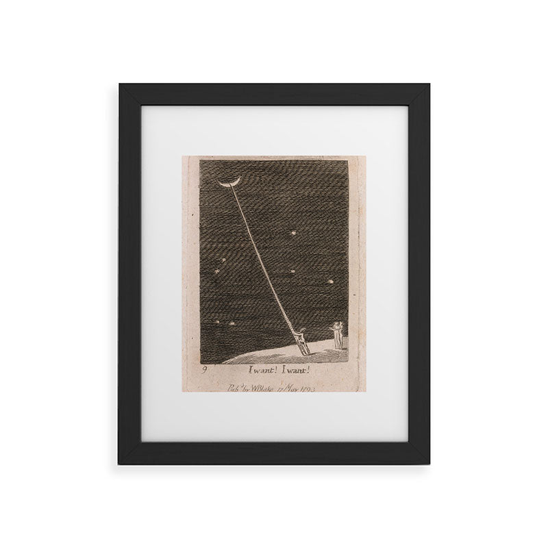 "I Want! I Want!" by William Blake (1793) Framed Art Print
