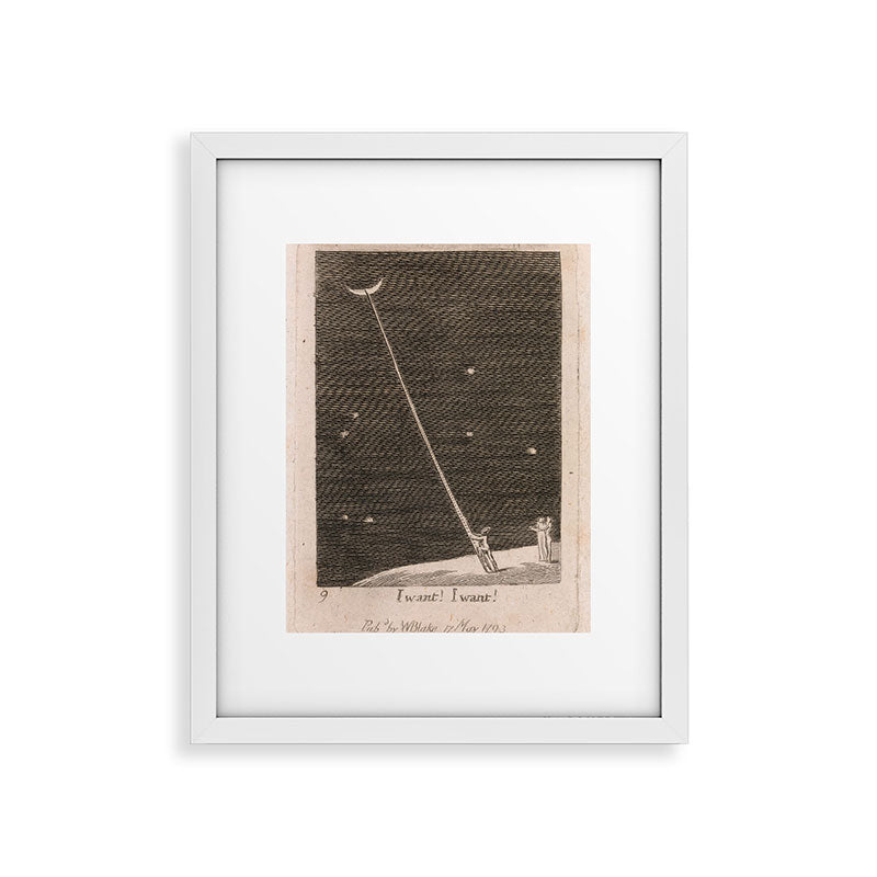 "I Want! I Want!" by William Blake (1793) Framed Art Print