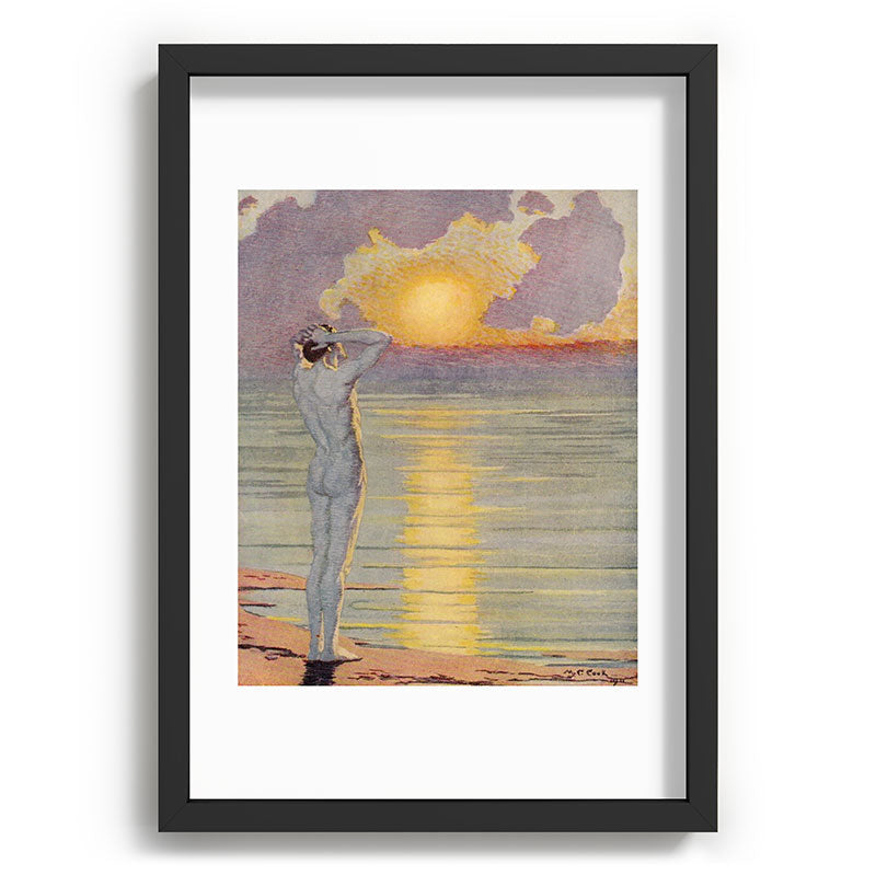 "I will confront these shows of the day and night" (Margaret C. Cook, Leaves of Grass, 1913) Framed Art Print