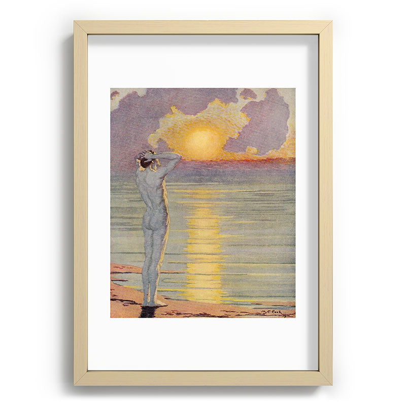 "I will confront these shows of the day and night" (Margaret C. Cook, Leaves of Grass, 1913) Framed Art Print