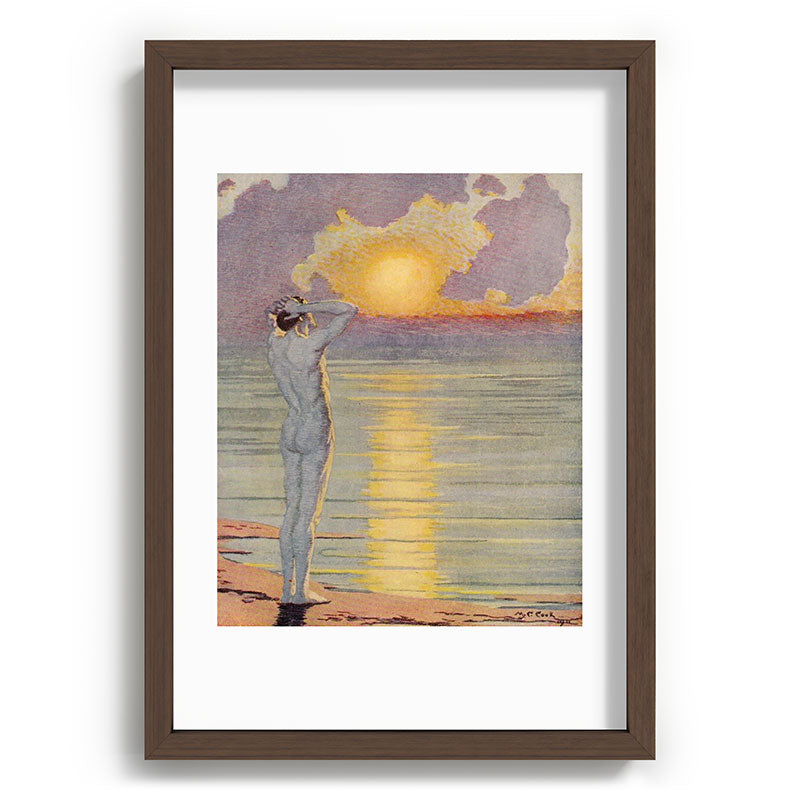 "I will confront these shows of the day and night" (Margaret C. Cook, Leaves of Grass, 1913) Framed Art Print