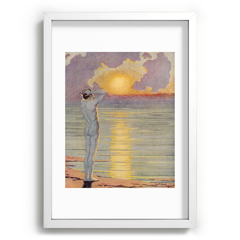 "I will confront these shows of the day and night" (Margaret C. Cook, Leaves of Grass, 1913) Framed Art Print