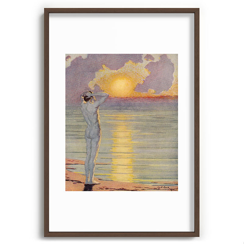 "I will confront these shows of the day and night" (Margaret C. Cook, Leaves of Grass, 1913) Framed Art Print