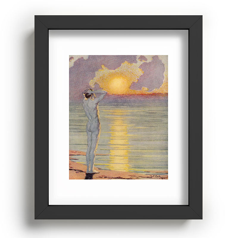 "I will confront these shows of the day and night" (Margaret C. Cook, Leaves of Grass, 1913) Framed Art Print