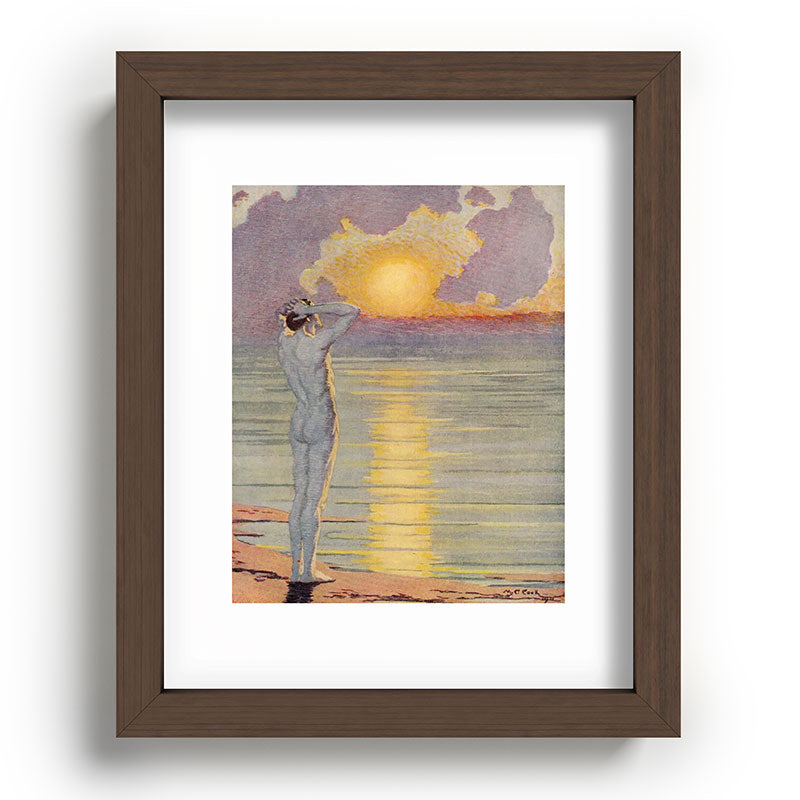 "I will confront these shows of the day and night" (Margaret C. Cook, Leaves of Grass, 1913) Framed Art Print