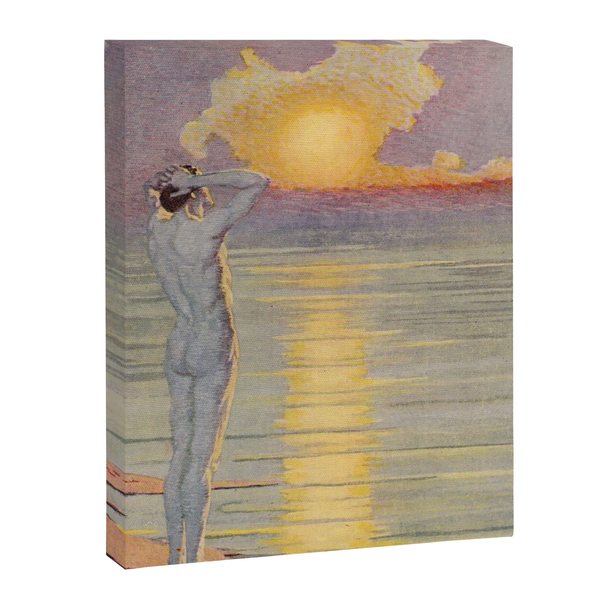 "I will confront these shows of the day and night" (Margaret C. Cook, Leaves of Grass, 1913) Canvas Print
