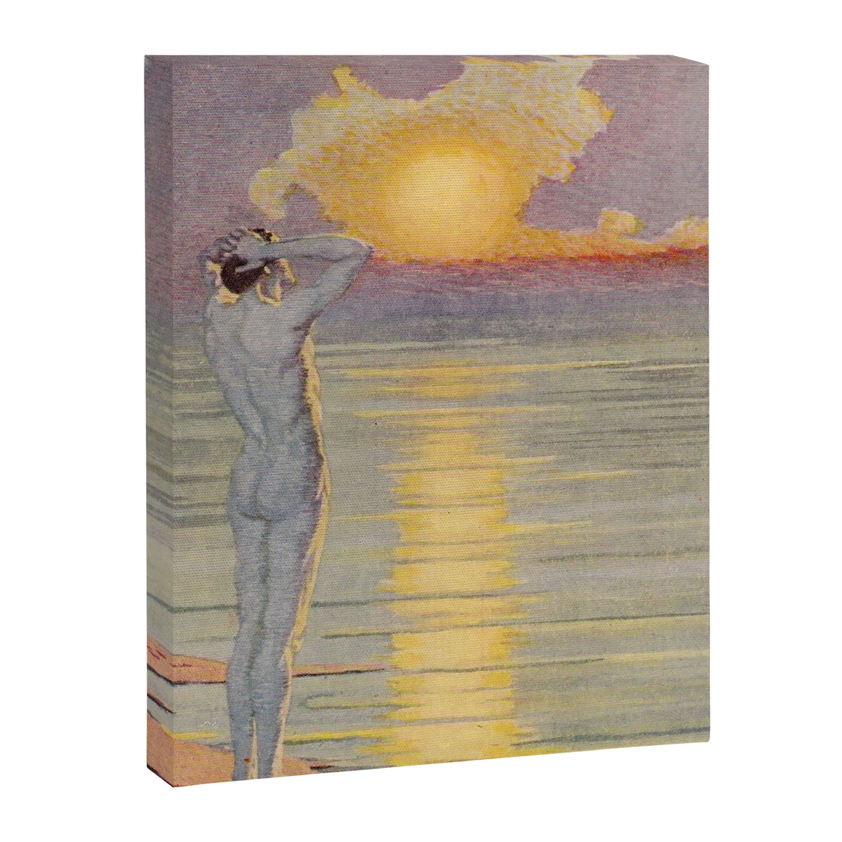 "I will confront these shows of the day and night" (Margaret C. Cook, Leaves of Grass, 1913) Canvas Print
