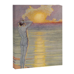 "I will confront these shows of the day and night" (Margaret C. Cook, Leaves of Grass, 1913) Canvas Print