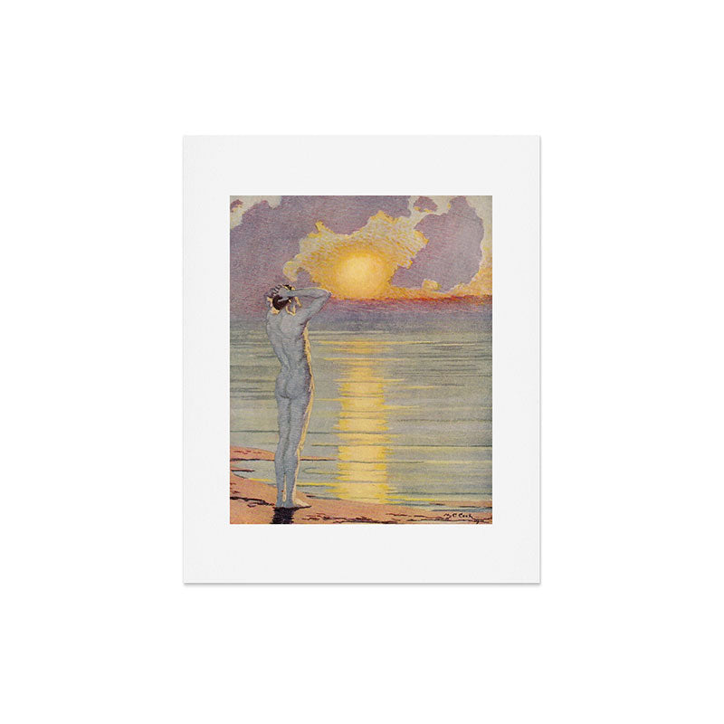 "I will confront these shows of the day and night" (Margaret C. Cook, Leaves of Grass, 1913) Art Print