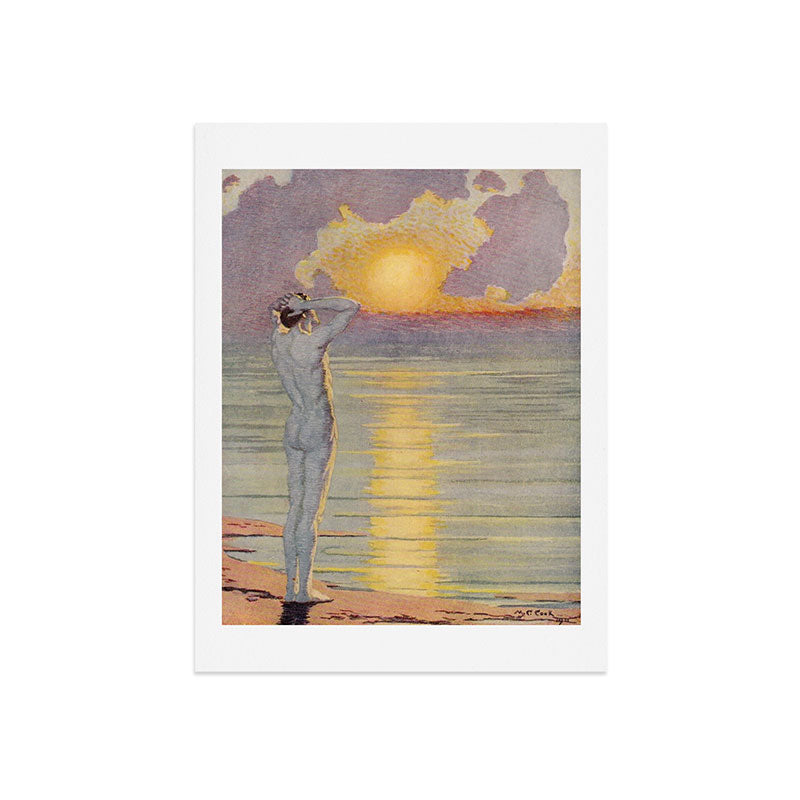 "I will confront these shows of the day and night" (Margaret C. Cook, Leaves of Grass, 1913) Art Print