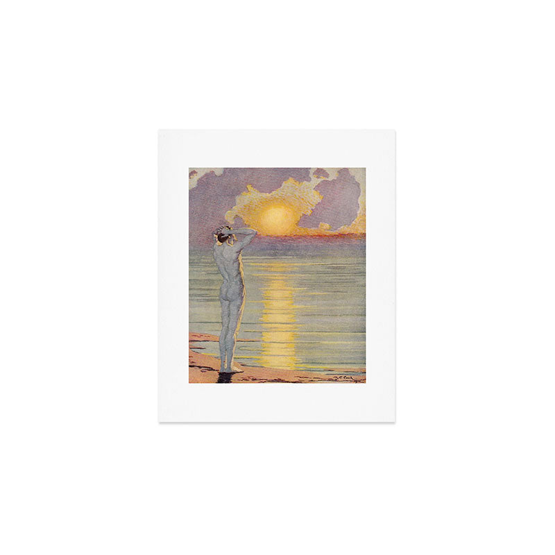 "I will confront these shows of the day and night" (Margaret C. Cook, Leaves of Grass, 1913) Art Print