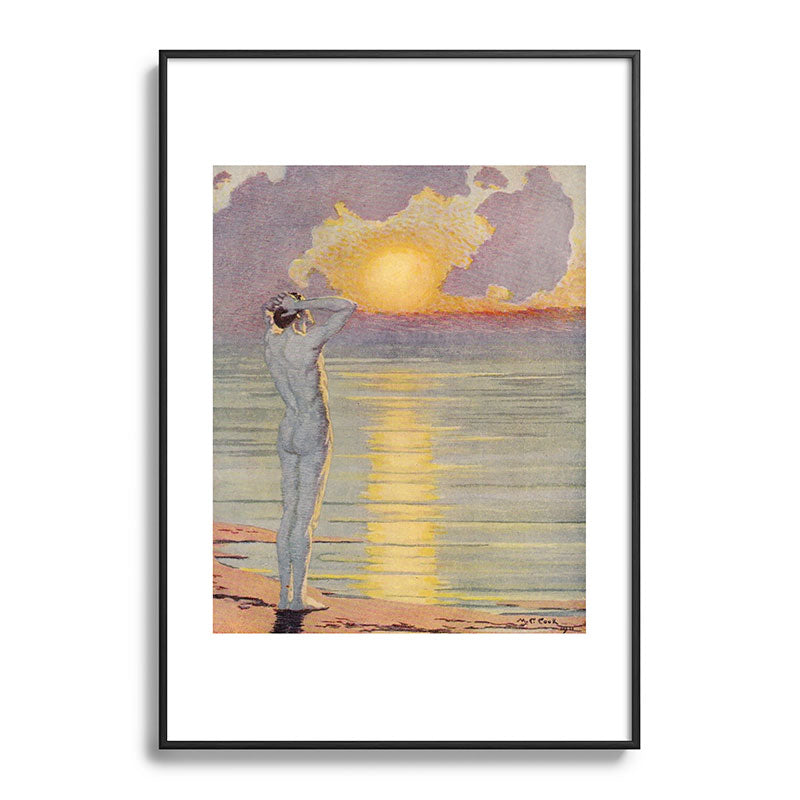 "I will confront these shows of the day and night" (Margaret C. Cook, Leaves of Grass, 1913) Framed Art Print