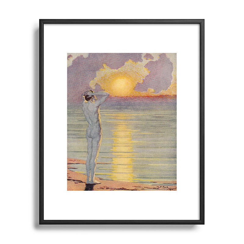 "I will confront these shows of the day and night" (Margaret C. Cook, Leaves of Grass, 1913) Framed Art Print