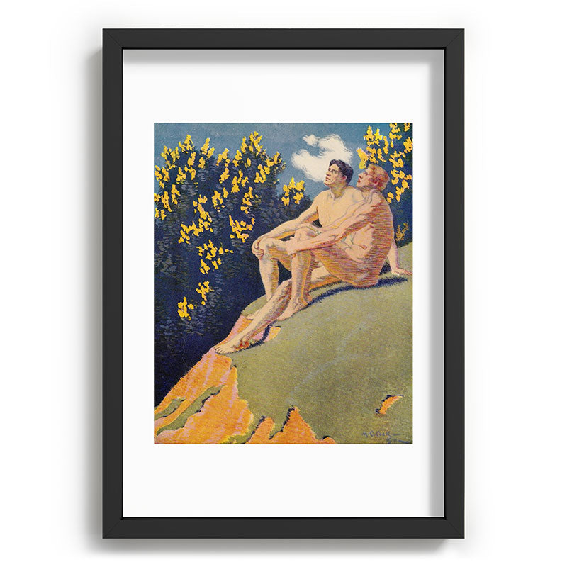 "I will sing the song of companionship" (Margaret C. Cook, Leaves of Grass, 1913) Framed Art Print