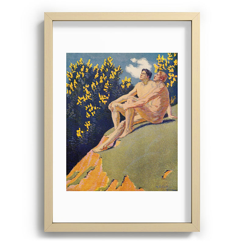 "I will sing the song of companionship" (Margaret C. Cook, Leaves of Grass, 1913) Framed Art Print