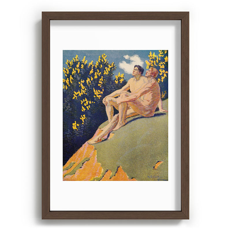 "I will sing the song of companionship" (Margaret C. Cook, Leaves of Grass, 1913) Framed Art Print