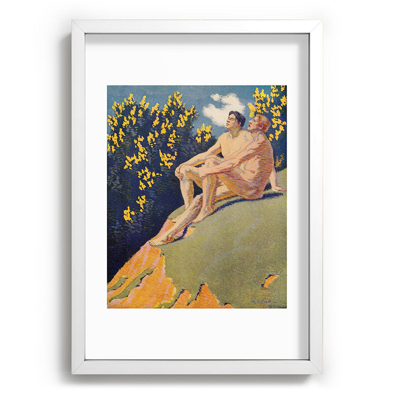 "I will sing the song of companionship" (Margaret C. Cook, Leaves of Grass, 1913) Framed Art Print