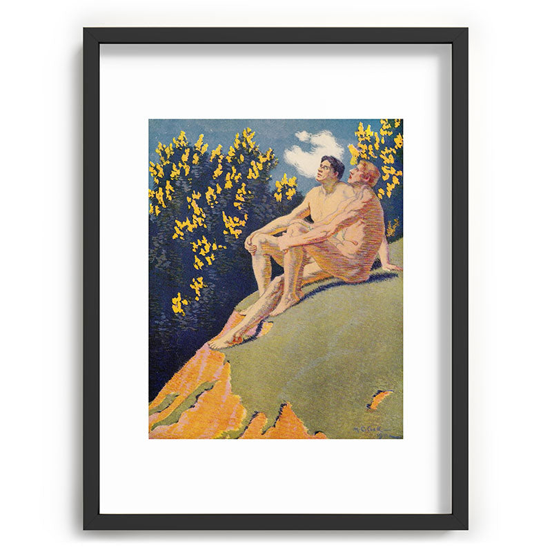 "I will sing the song of companionship" (Margaret C. Cook, Leaves of Grass, 1913) Framed Art Print