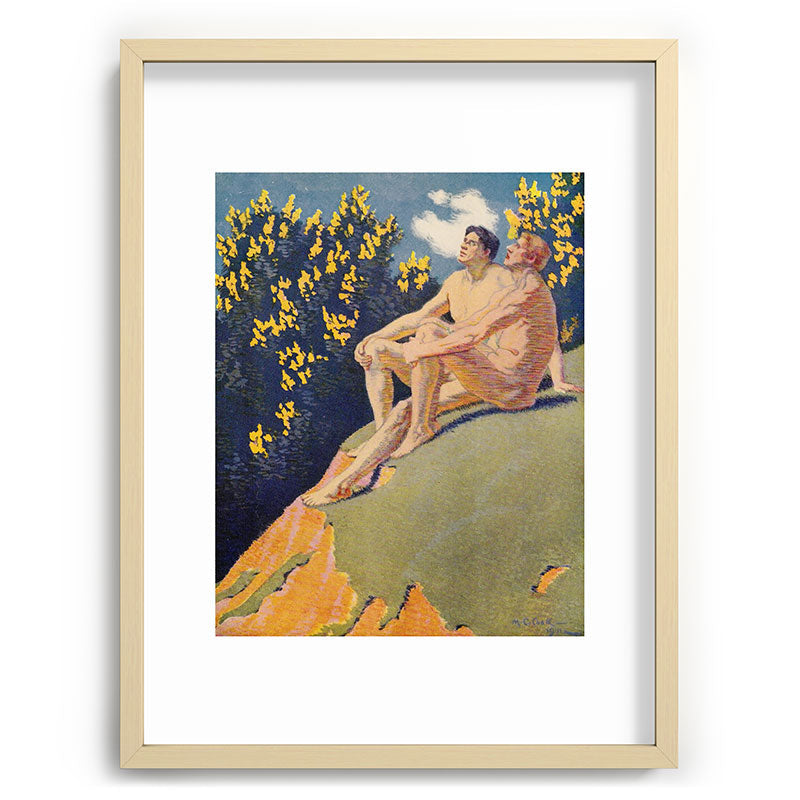 "I will sing the song of companionship" (Margaret C. Cook, Leaves of Grass, 1913) Framed Art Print